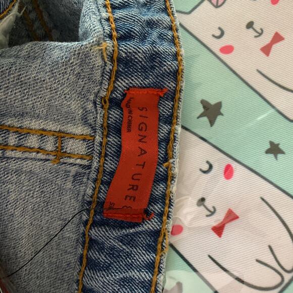 Distressed Jean Skirt Zip Trashed Small - Picture 7 of 7